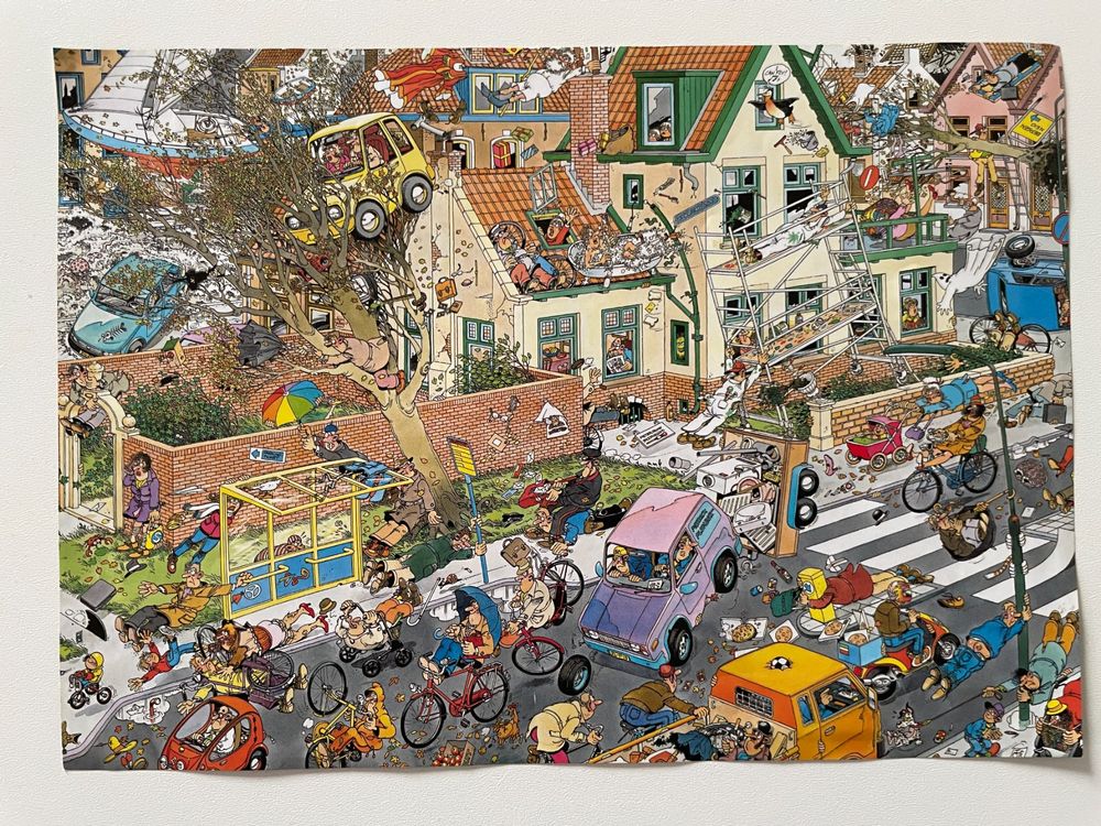 JUMBO 19001 JAN van Haasteren Die Safari und der Sturm 2 x 1000 Teile Puzzle EUR 17,57 - DE