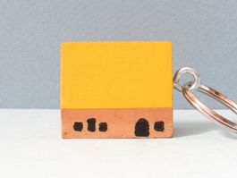 Porte-clé maison en bois