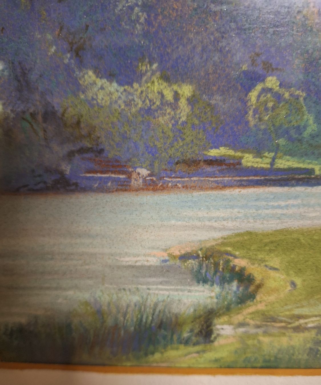Gemälde: Gemälde Öl Landschaft von A.Haas. b. 1900 Schweizer – Gebraucht aus Fahrweid von SMILE.5 6