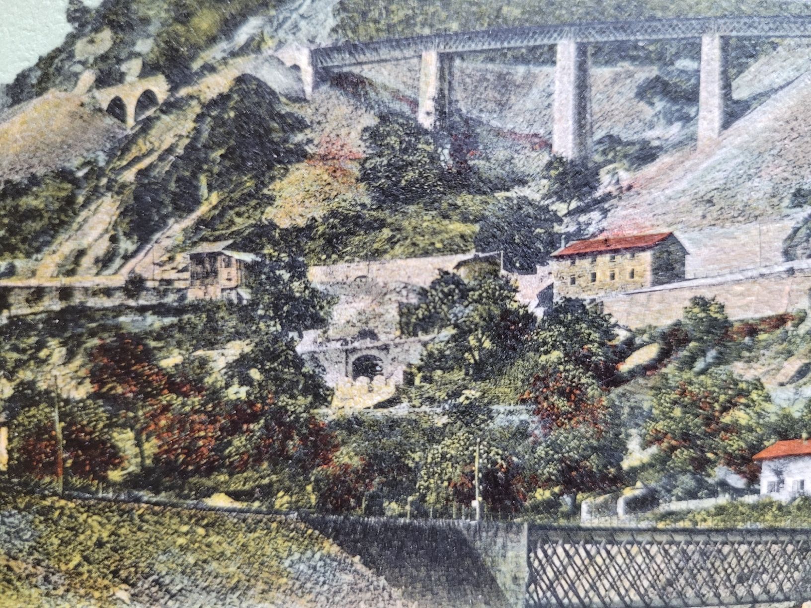 Cartoline postali: Ansichtskarte: Gotthardbahn. Giornico. 3 Bahnlinien. Tessin – Usato da Zürich venduto da Engiadinabassa 4