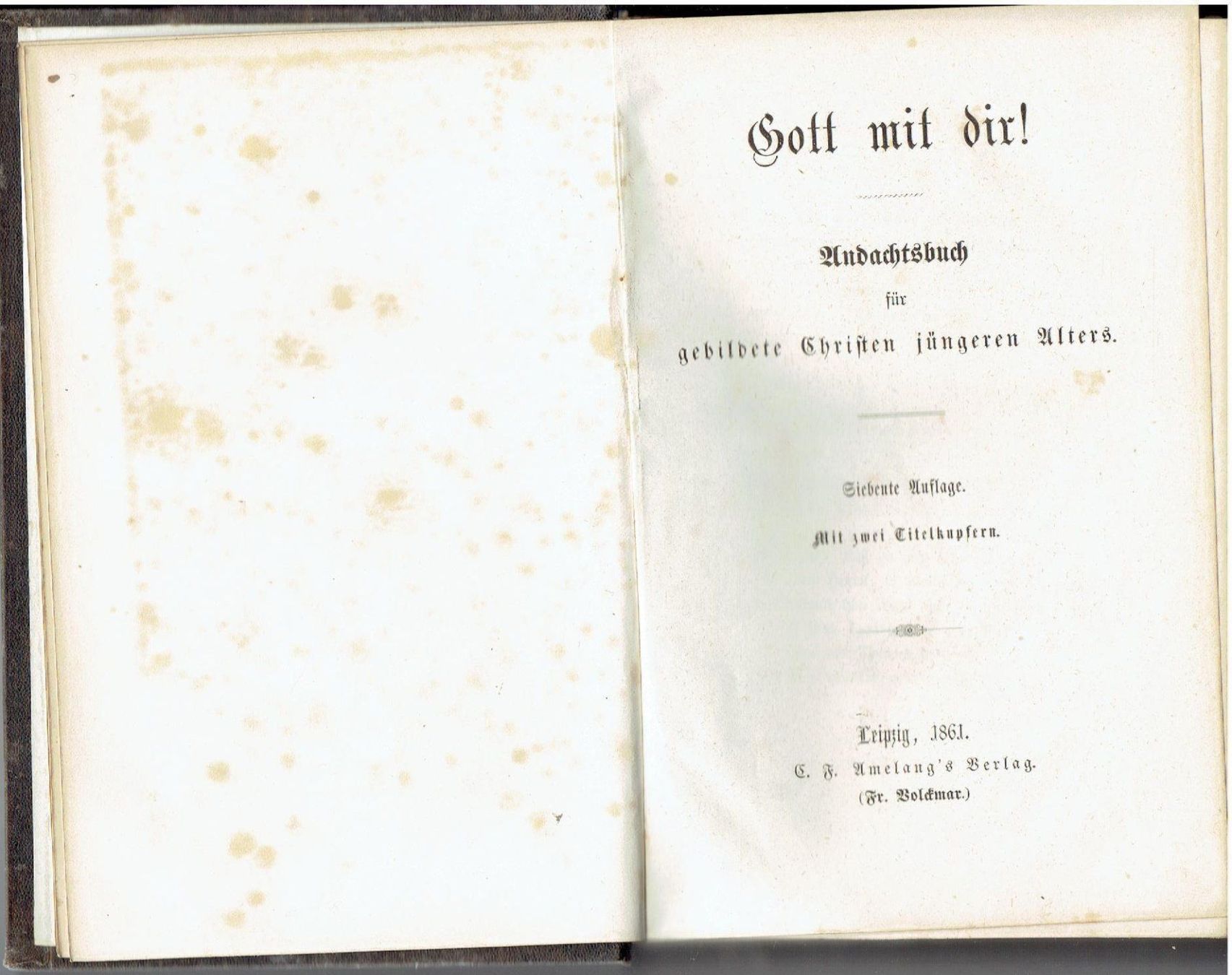 Libri: Gott mit Dir, 1861 – Usato da Flims - Dorf venduto da Stagediver 1