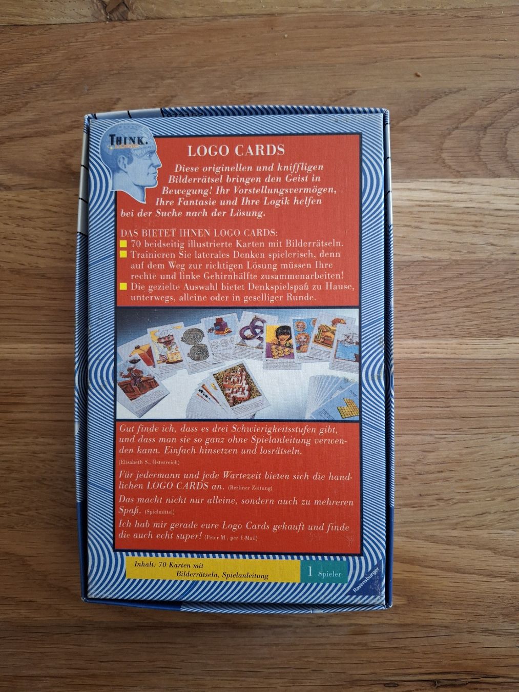Ravensburger Giochi: Ravensburger THINK. LOGIC LOGO CARDS – Usato da Zürich venduto da Vordermannd86 1