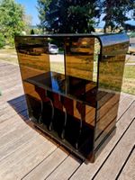 70er-Jahre HiFi-Möbel aus geräuchertem Plexiglas – Space Age