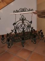 Magnifique candélabre en fer forgé — Style néo-baroque