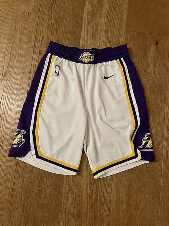 Basketball Hosen Lakers Weiß 