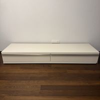 Möbel 2 Schubladen weiss 195cm 56.5cm guter Zustand