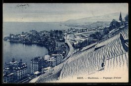 AK Montreux, Paysage d'hiver