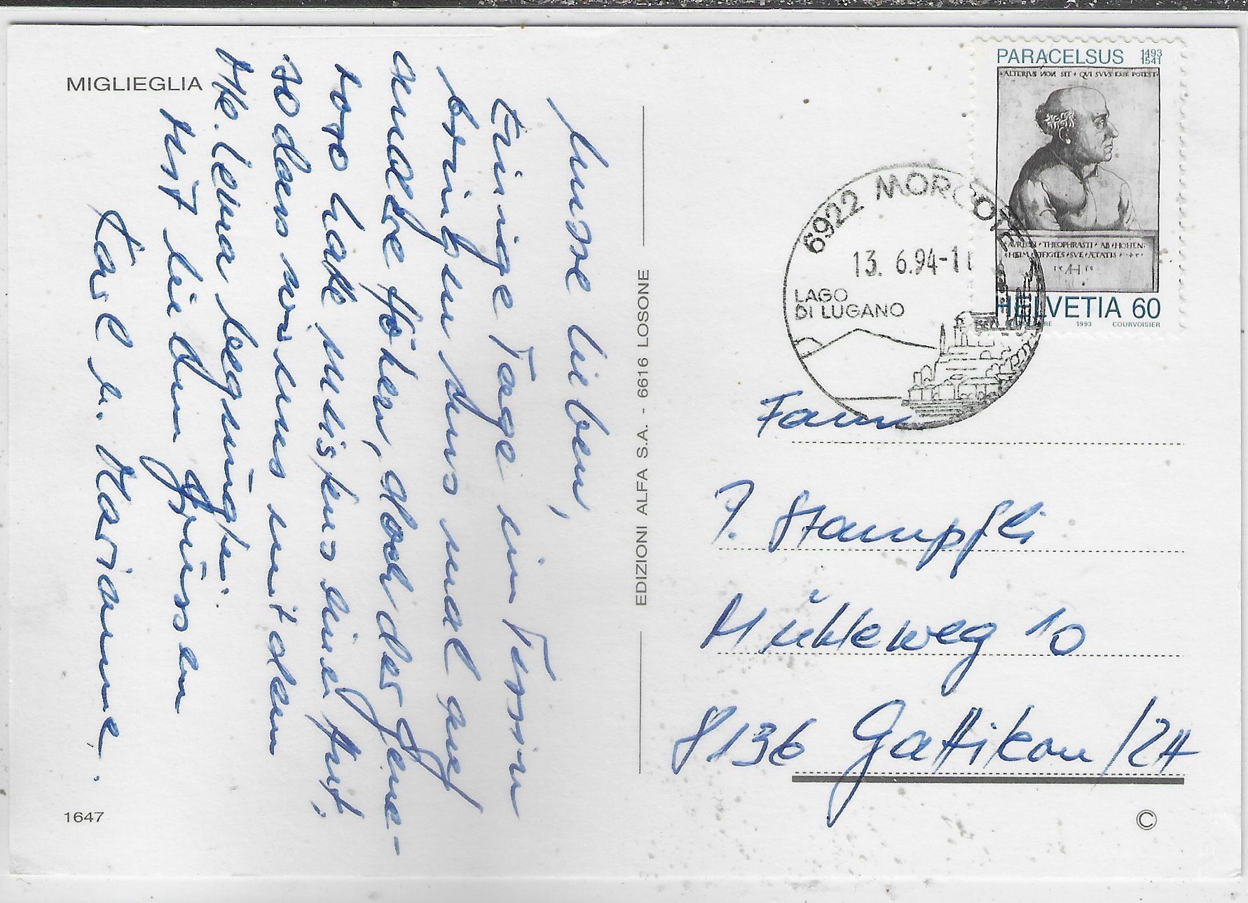Cartes postales: Miglieglia - Multiview – D'occasion à Ettingen par Kartenplanet 1