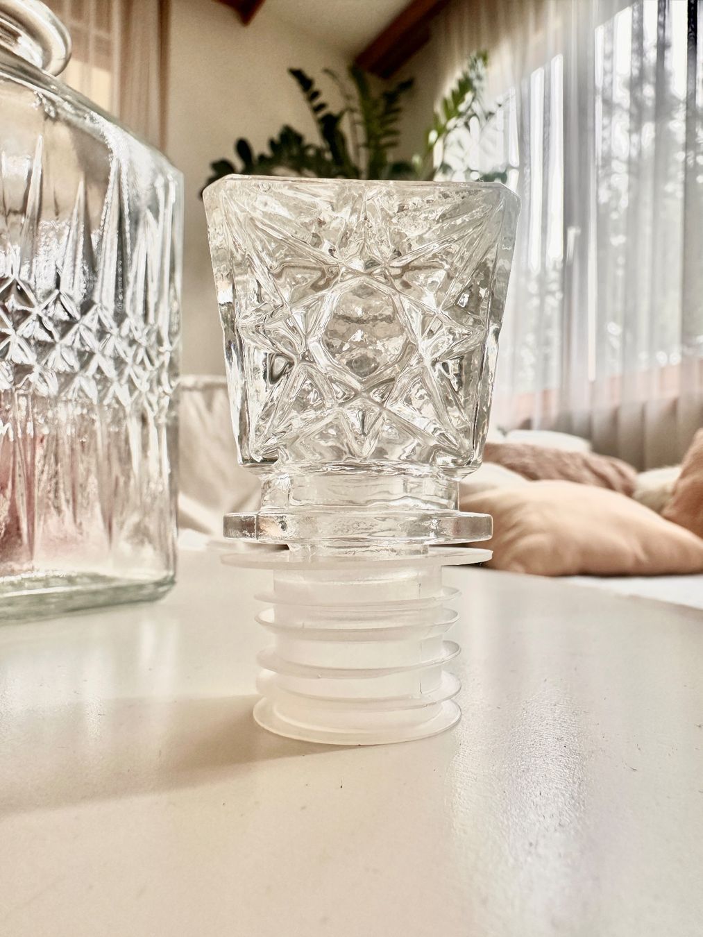 Caraffe: Vintage-Whisky-Dekanter Glas Karaffe – Usato da Vaduz venduto da valeole 1