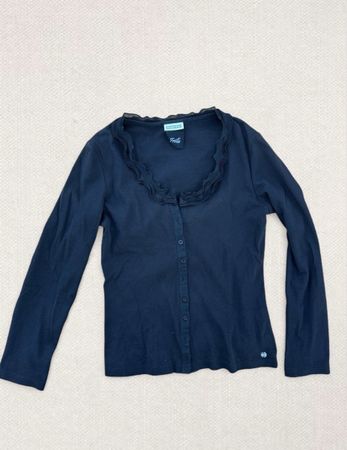 Street One Strickjacke Baumwolle schwarz Grösse 38