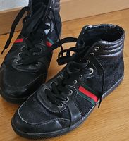 Gucci Sneaker Hightop Gr. 42 Canvas Schwarz