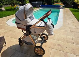 Sommer-Schnäppchen: Top Zustand Kinderwagen-Set Beige