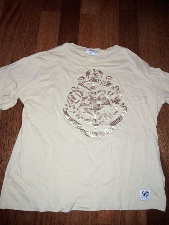 Harry Potter H&M T-Shirt Gr. 134/140 Gold Druck Hogwarts
