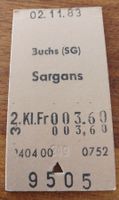 Billette Schweiz Buchs SG Sargans 2. Kl. 9505