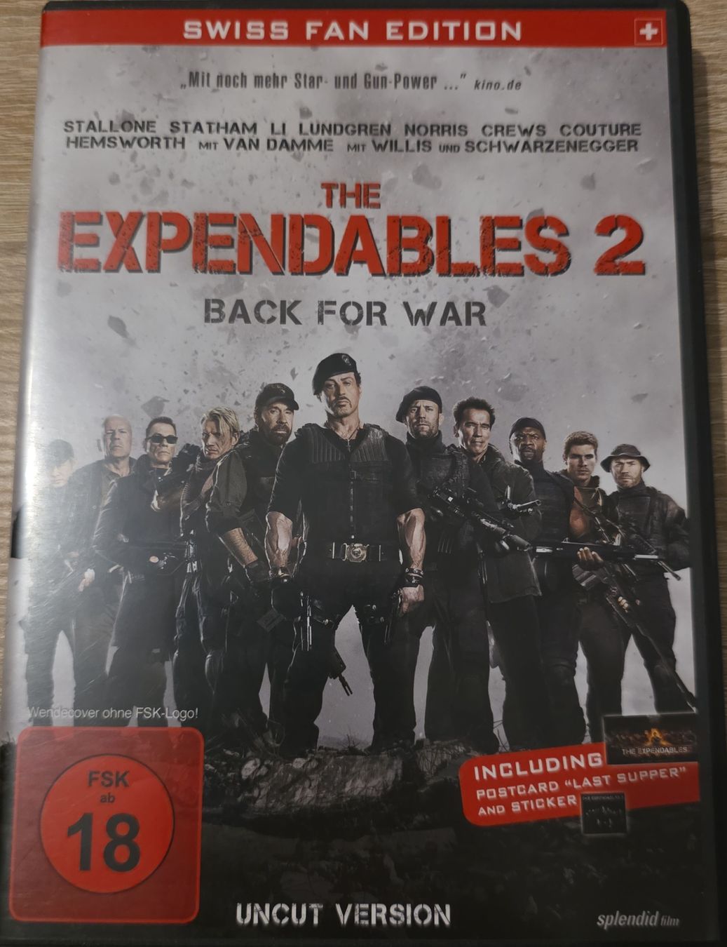 Tutti i DVDs: The Expendables 2 Blu-ray Uncut Swiss Edition – Usato da Zürich venduto da P-editon