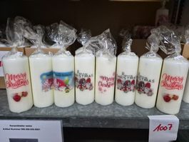 1007 Posten Weihnachts - Kerzen aus Liq