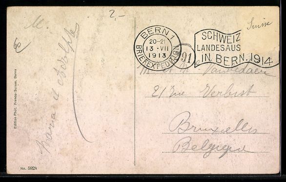 Cartes postales: Bern, Kirchenfeldbrücke mit Stadtpanora – D'occasion à Berlin par bartko-reher 1