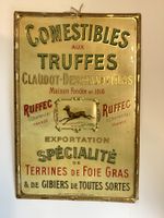 Antikes Blechschild Comestibles