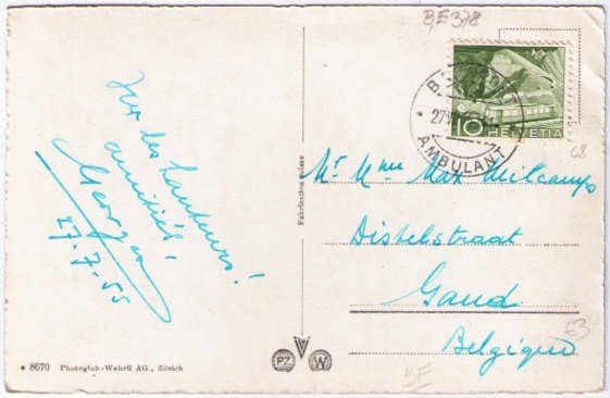 Cartoline postali: Kandersteg - Luftseilbahn Stock – Usato da Binningen venduto da Mountainrider 1
