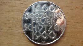 pièce argent commémorative Fête Fédérale de tir 1966