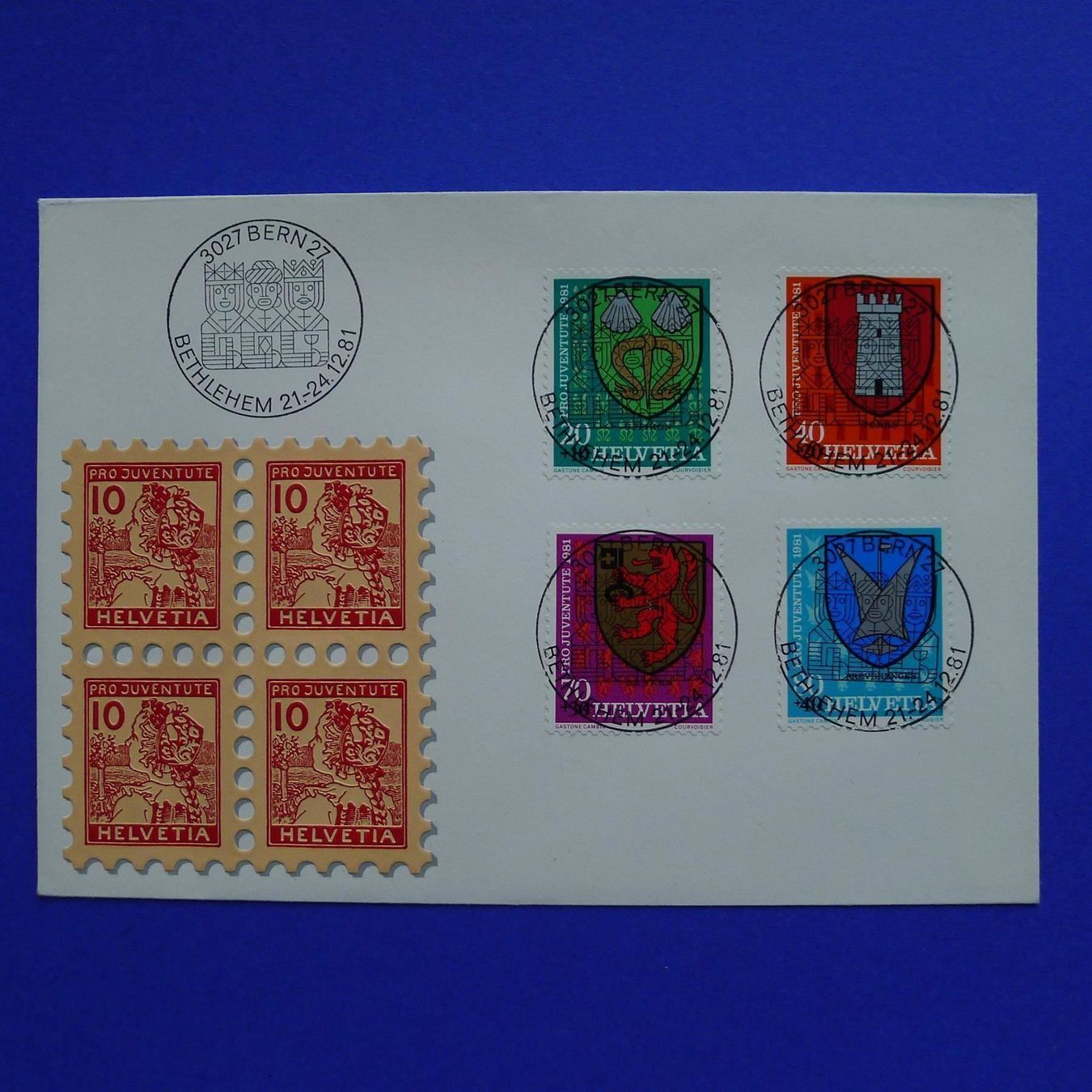 Tutti i francobolli: 1981 Vollstempel Satzbrief Bethlehem – Usato da Ebikon venduto da SilvioFreund