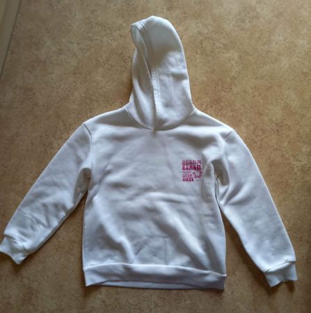 Kapuzenpullover weiss Grösse 146 guter Zustand