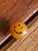 Ohrstecker Smiley orange