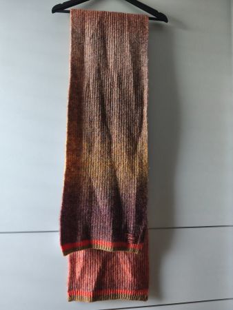 Esprit Damen Schal farbig orange, braun,gelb ,violett