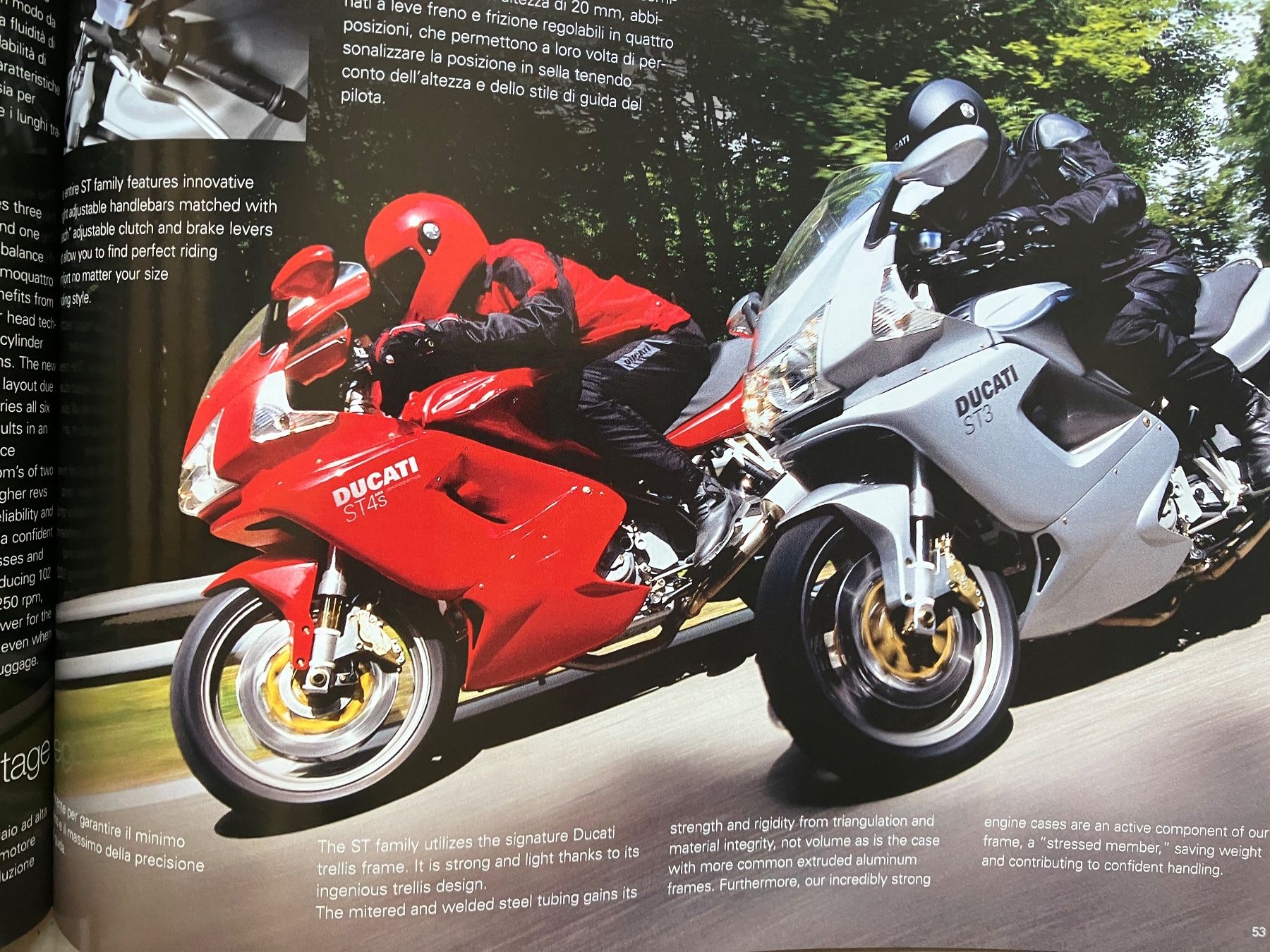 Ducati Strada: Ducati - Modellprogramm 2004 - Originalprospekt – Usato da Malans GR venduto da Chueche427 5