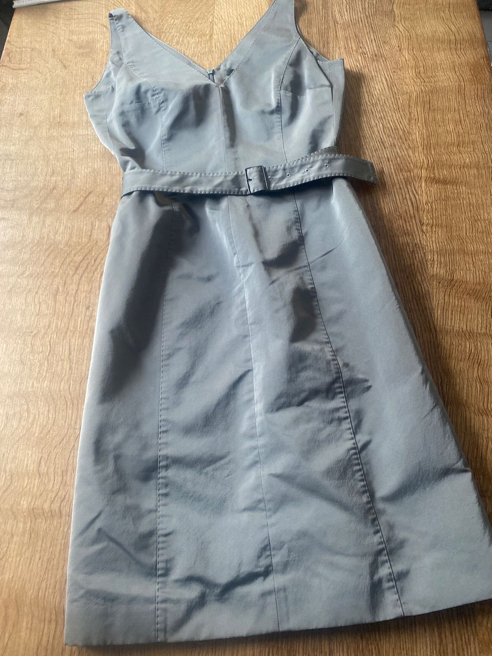Windsor Vestiti: •Windsor• KLEID GR.34/XS Seide edel / helles Anthrazit/Mocca – Nuovo (secondo la descrizione) da Frauenfeld venduto da Boldi46 1