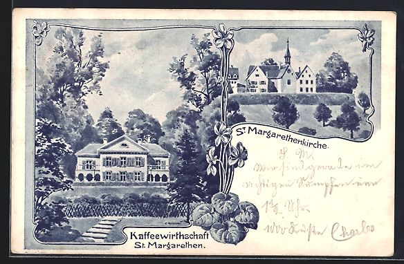 Cartoline postali: St. Margarethen /Basel, Kaffeewirtschaft – Usato da Berlin venduto da bartko-reher