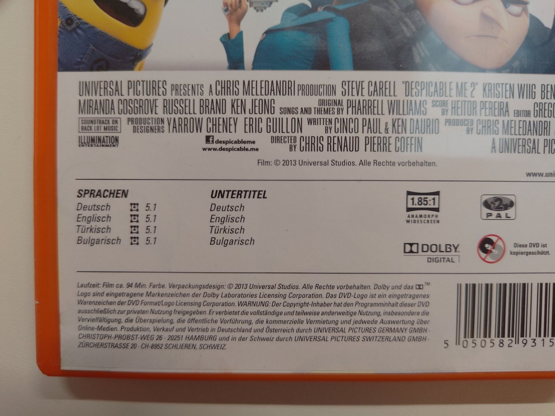 Tutti i DVDs: Ich - Einfach unverbesserlich 2 – Usato da Liestal venduto da Kratzilla 3