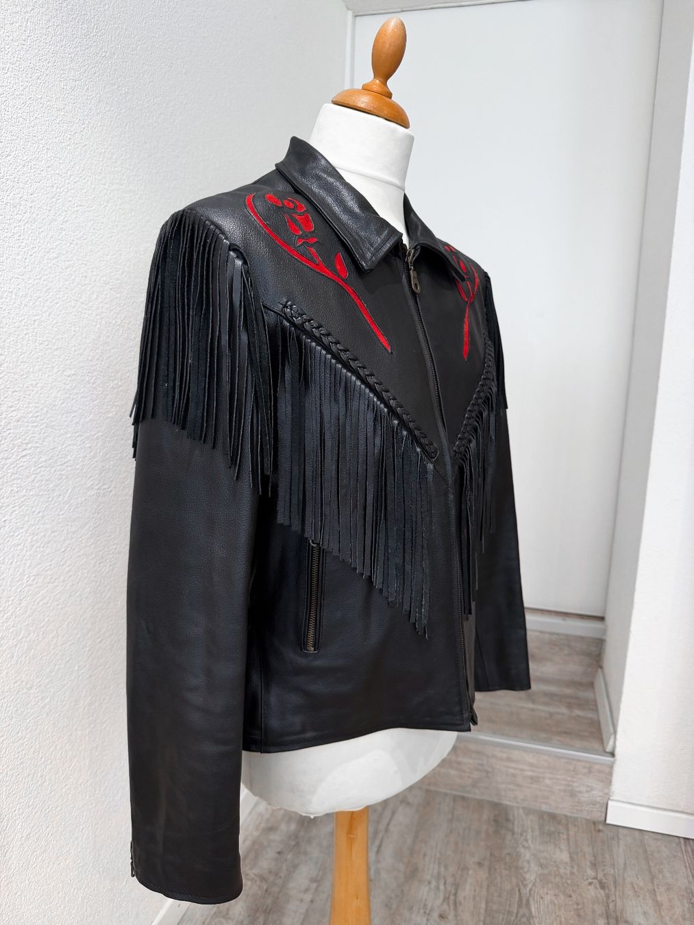 Giacche: Lederjacke Biker / Western Fransenjacke - Grösse L – Usato da Dietikon venduto da Angy94 3