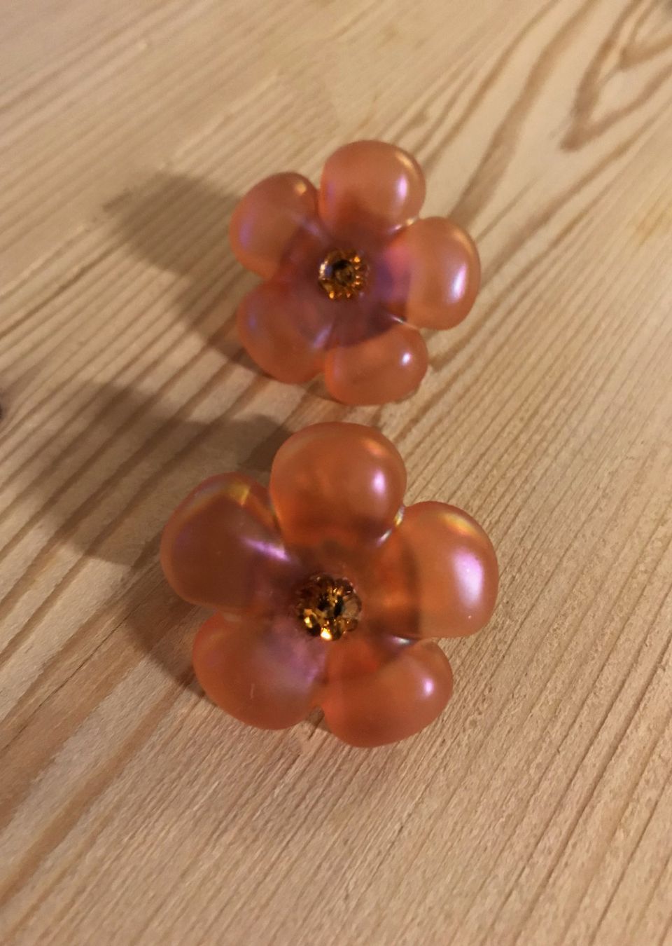 Boucles d'oreille: Vintage Ohrclips in orange – D'occasion à Otelfingen par Jupi07 4