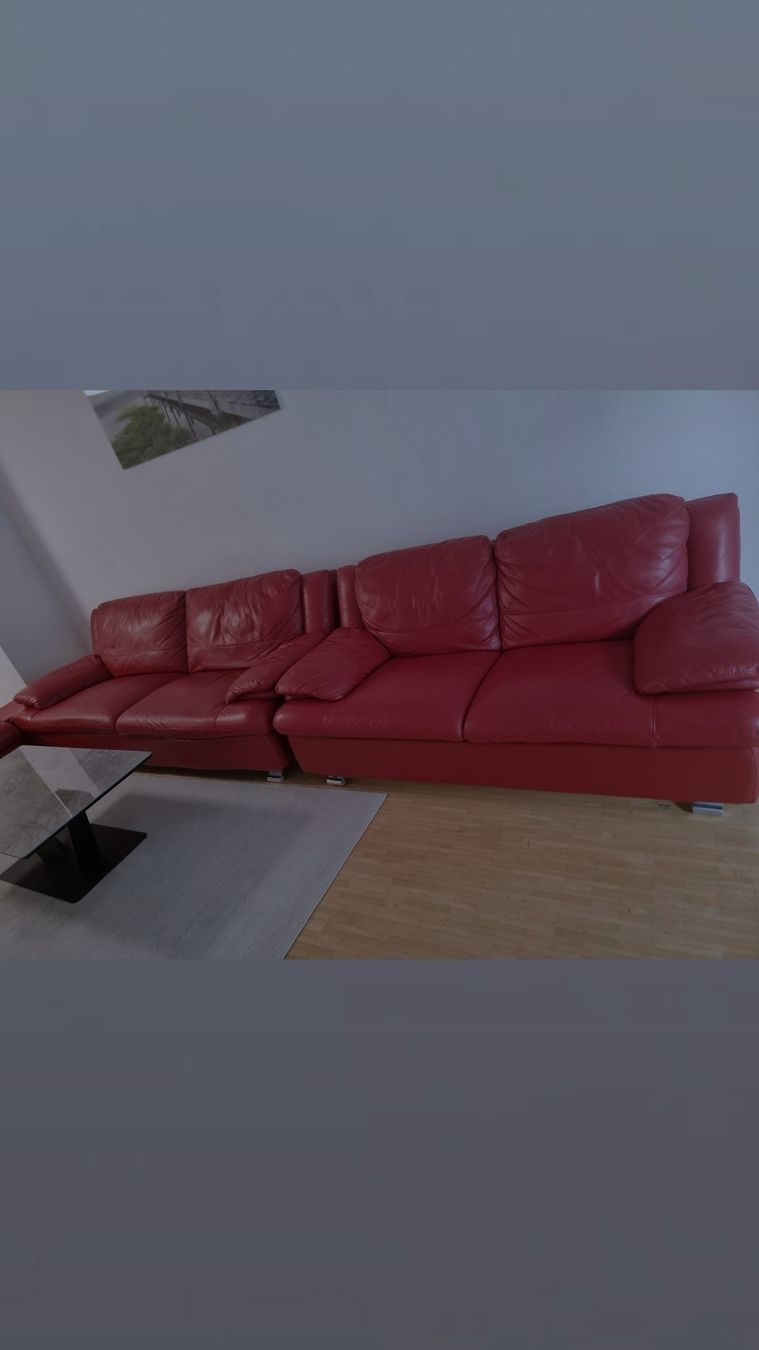 Sofas: Ledersofa-Garnitur 3+2 – Gebraucht aus basel von Alderi25
