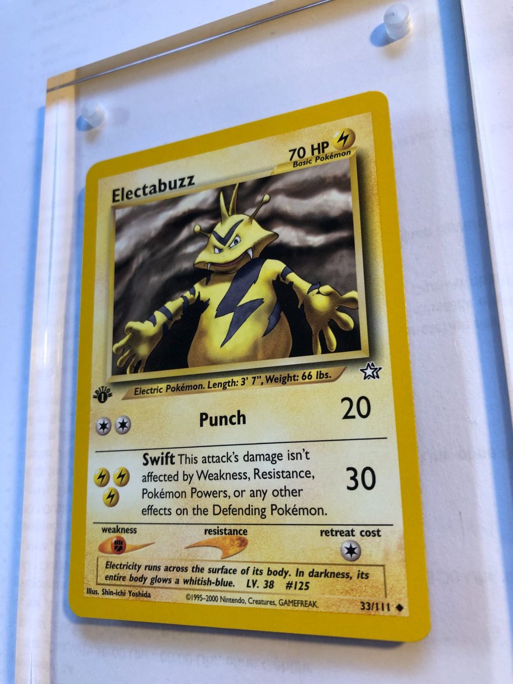 Sammelbilder & Trading cards: Electabuzz (unc.) 1st Neo Genesis - MINT - ab 1.- – Gebraucht aus Giubiasco von dan_pr8b 2