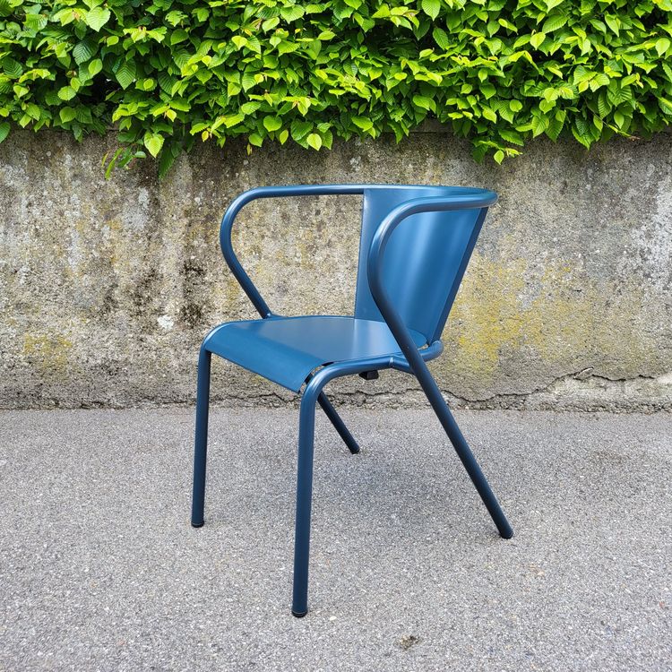 Adico Gartenstuhl aus Stahl in Blau (Ausstellungsmodell) Kaufen auf