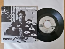 WINGS -- I've Had Enough 1978 Single 7inch Vinyl