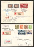 2 Flugpost Briefe 1946/1947