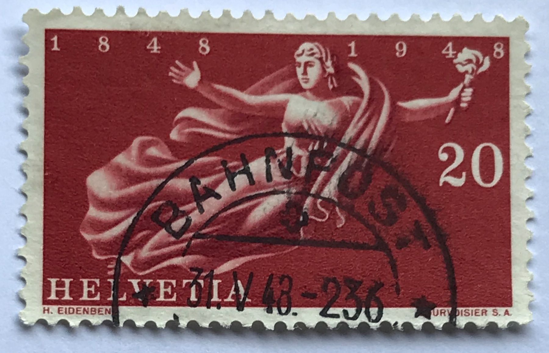 Tutti i francobolli: Nr.283  mit Vollstempel Bahnpost – Usato da Aarau venduto da Billa007