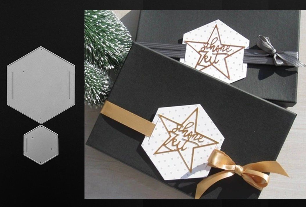 Schablonen: Stanzschablone Set - Geschenkband – Neu und originalverpackt aus Thun von Rowaner