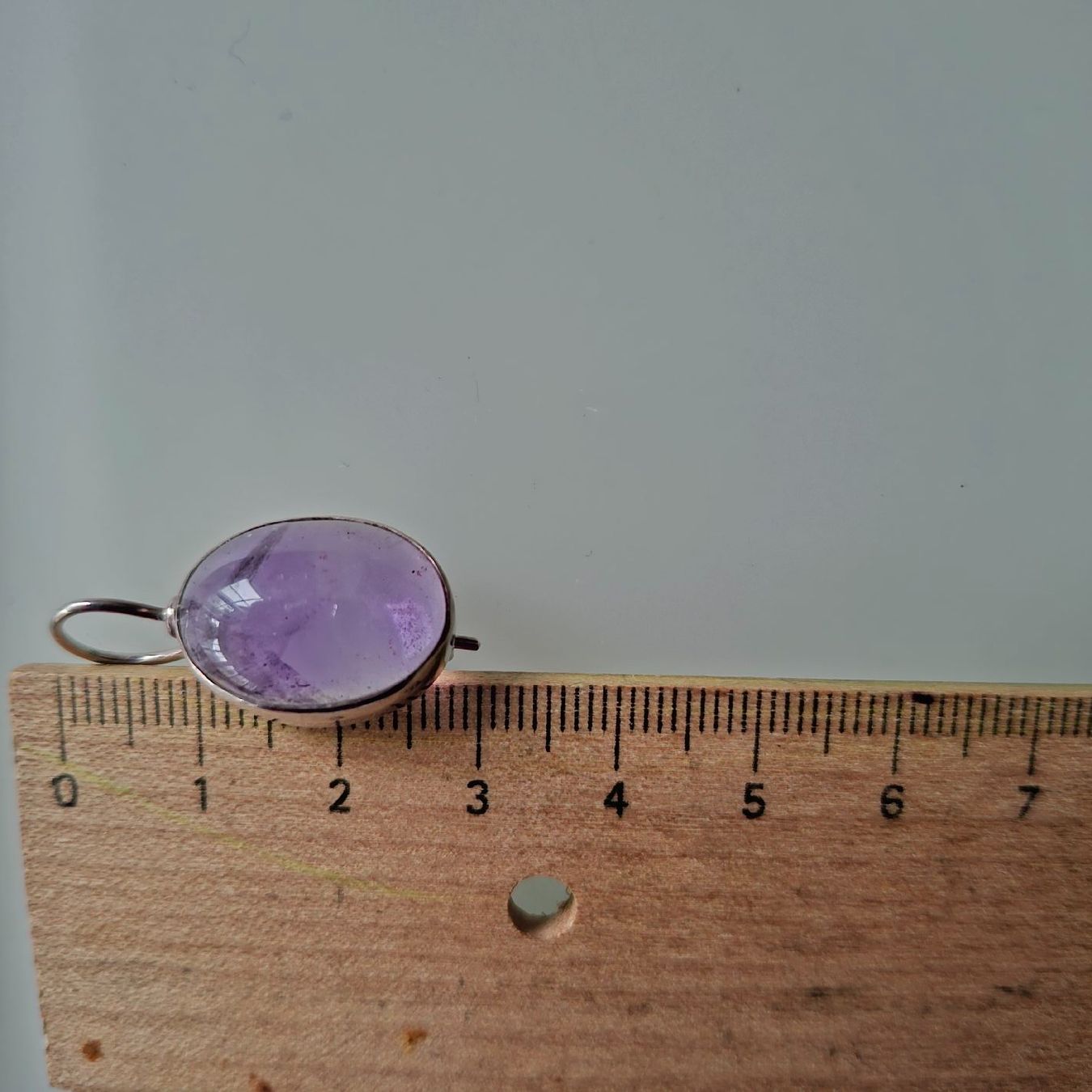 Ohrringe & -stecker: schöne Ohrringe Hänger Silber mit Amethyst oval – Gebraucht aus Ennetbaden von Rosen1 7