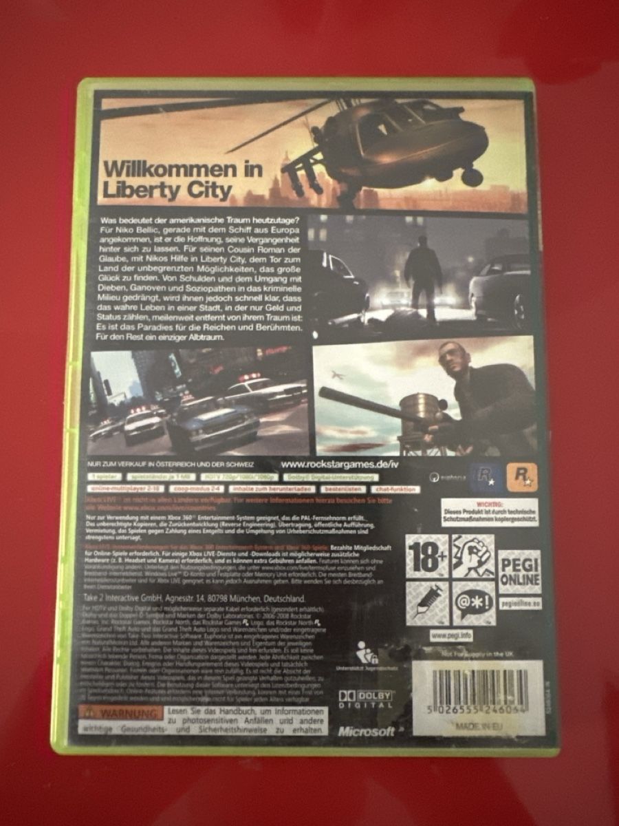 Spiele: Grand Theft Auto IV XBOX 360 – Gebraucht aus Basel von ElPerroShop 1