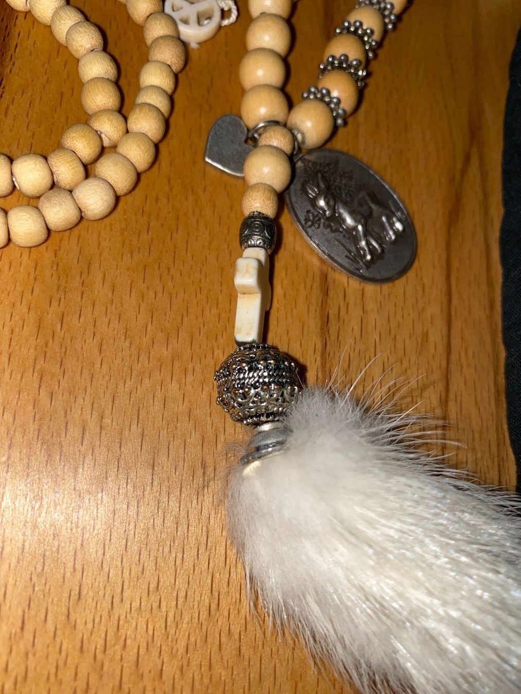 Catenine: Grace schöne Kette💝 Holzperlen, Mala? – Nuovo (secondo la descrizione) da Pfäffikon SZ venduto da Anita8808 3