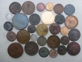 Lot ++ 30 Stück alte Münzen ab Antike
