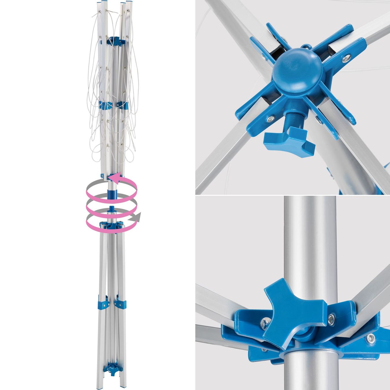 Wäscheständer: Mobile Wäschespinne - grau – Neu (gemäss Beschreibung) aus Murten von Roland.Kemmer.AG 3