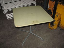 BIGLA Blechtisch 80x80cm Gartentisch OK Höhe 75