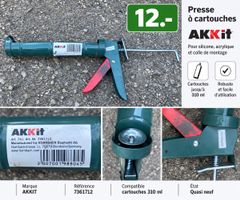 🔧 Presse à cartouches AKKIT – quasi neuve