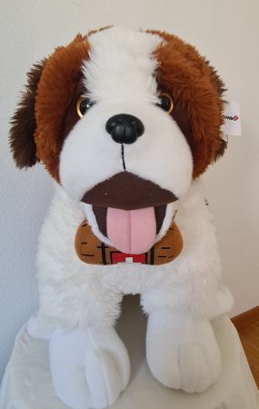 Großes Bernhardiner-Plüschtier (50 cm) - NEU MIT ETIKETT
