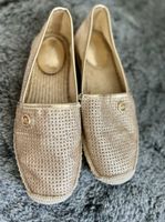 Elegante Michael Kors Espadrilles, goldfarben, Grösse 37